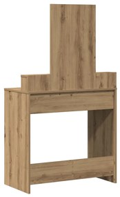 Fésülködőasztal fiókkal Artisan tölgy 79 x 41 x 140 cm Faanyag