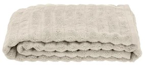 Krémszínű pamut fürdőlepedő 70x140 cm Inu – Zone