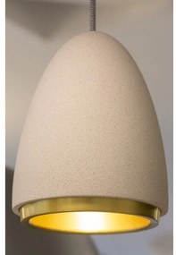 Klausen 111040 - Csillár zsinóron CONCRETE 1xGU10/5W/230V szürke/arany