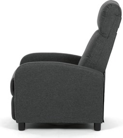 Polohovací křeslo, šedá, látka, TV-W3397 GREY2