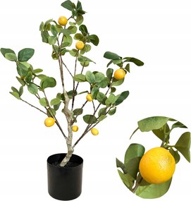 Mesterséges Citromfa 80cm Citrom Növény A Hálószoba Nappalijába, Mint Élő