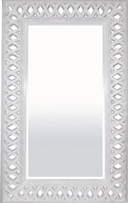 Exkluzív nagy fehér tükör áttört keretben palota üveg királyi