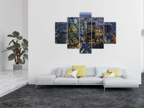 Kép - London esti panorámája (150x105 cm)