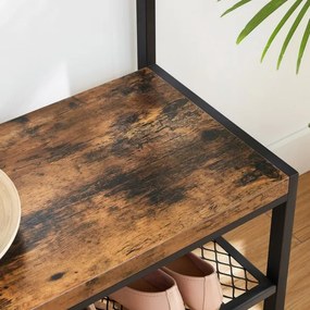 NAVOR álló ruhafogas barna/fekete