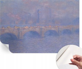 Dekoratív öntapadós fotótapéta irodába Kék híd 104x70 cm