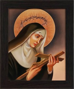 Vászonkép 30x25 Szent Rita Keret Wenge