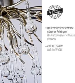 Paul Neuhaus glamour modern mennyezeti lámpa icicle acél pln8090-55
