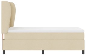 Boxspring Ágy Matrac Készlettel - Krém 100x200 cm Szövet