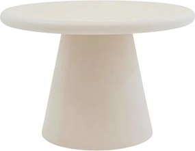 Clav kerek dohányzóasztal 60 cm - bézs