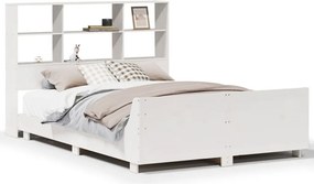 vidaXL fehér tömör fenyőfa ágy matrac nélkül 160 x 200 cm