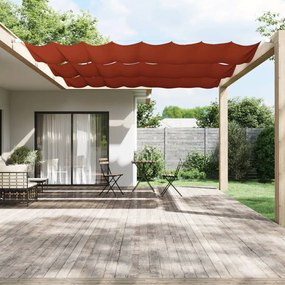 Terrakotta oxford-szövet függőleges napellenző 180x420 cm