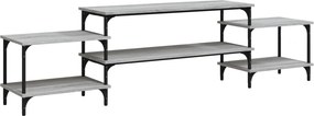 vidaXL szürke sonoma színű szerelt fa TV-szekrény 197x35x52 cm