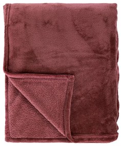 Borvörös mikroplüss ágytakaró franciaágyra 220x240 cm Cosy – Tiseco Home Studio