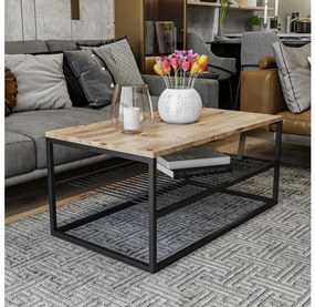 ASUDE konferenční stolek 43x95 cm, hnědá/černá