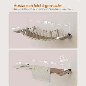 Macska híd, macska mászóka  87,2 x 28 x 13,8 cm | Feandrea