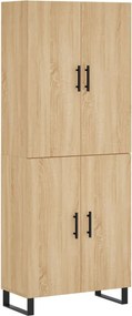 vidaXL sonoma tölgy szerelt fa magasszekrény 69,5 x 34 x 180 cm