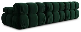 Zöld bársony kanapé 282 cm Bellis – Micadoni Home