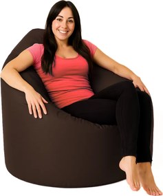 EMI Körte alakú sötétbarna műbőr babzsákfotel