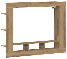 Tv állvány falra szerelhető, Artisan tölgy, 152x22x113 cm