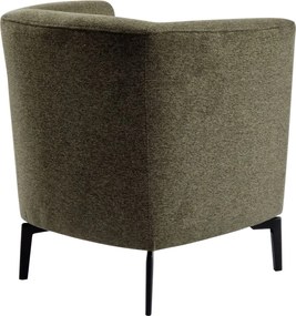 Design fotel, zöld/fekete, KAPY