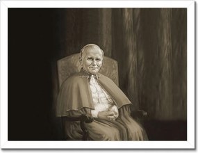 Poszterek keretben 40x30 Lengyel János Pál pápa 2