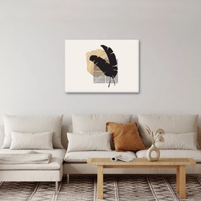 Kép - Absztrakció trópusi levelekkel N⁰4 (70x50 cm)
