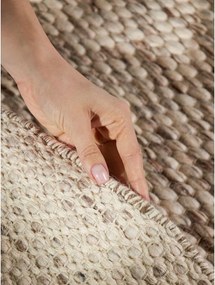 Bézs-natúr színű kézi szövésű gyapjú kerek szőnyeg ø 160 cm Lyon Beans – Elle Decoration