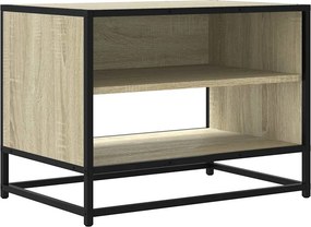vidaXL sonoma tölgy színű szerelt fa és fém TV-szekrény 61x40x46 cm