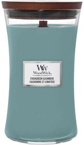 WoodWick Illatos gyertya nagy váza Evergreen Cashmere, 609 g