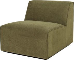 Sting zöld kordbársony középső kanapé modul - Scandic