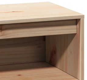 tömör fenyőfa magasszekrény 89x34x116,5 cm