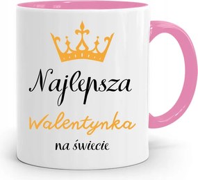 Rózsaszín Bögre Valentin Napra A Világ Legjobbja fényképes nyomtatással