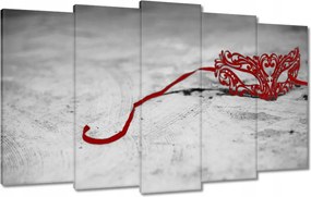 Vászonkép 100x60 Vörös velencei maszk