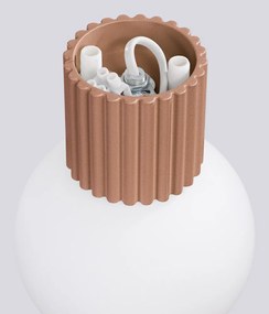 Világosbarna fali lámpa ø 12 cm Orbital – Sollux