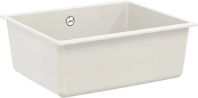vidaXL Mosogató Fehér 530 x 460 mm 80% Kvarc és 20% Gyanta