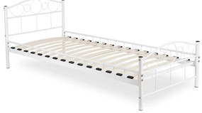 Fém ágy 90 cm Granjeros (fehér) (ágyráccsal). Akció -22%. 1119134