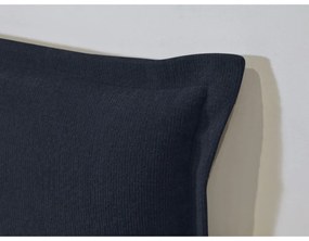 Sötétkék-natúr színű franciaágy ágyráccsal 180x200 cm Charlie – Bobochic Paris