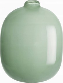 Üveg Váza Zöld 12,5 CM Egyedi Virágokhoz És Dekorációhoz