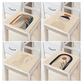 Székpárna szett 4 db-os 42x42 cm Illustrated Arch – Mila Home