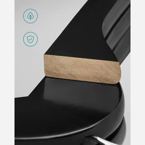 Csúszásmentes ruhaakasztók, vállfák nadrágartóval 20 db fekete