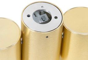 Design spotlámpa sárgaréz 2-lámpás állítható - Michael