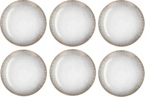 Lubiana 6 darabos lapostányér készlet, porcelán, 27 cm, 9000