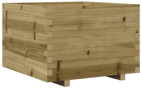 impregnált fenyőfa kerti virágláda 70 x 70 x 49,5 cm