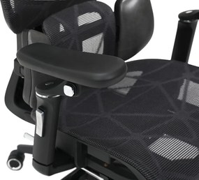 Irodai szék, sötétszürke/fekete, teherbírás 150 kg, VILMER