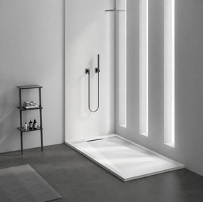 AREZZO design STONE pala hatású öntött márvány zuhanytálca, 120x90 cm-es, fehér (2 doboz)