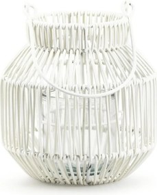 Fém lámpás MAREN HALO 18,5 cm, fehér