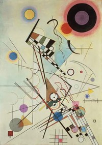 Kandinsky, Wassily - Festmény reprodukció Composition 8, 1923, (26.7 x 40 cm)