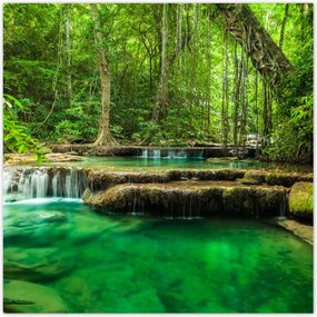 Poszterek 100x100 Erawan vízesés Thaiföld