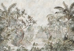 Fotótapéta Akvarell Trópusi erdő vinil 368x254 design dekoráció +ragasztó