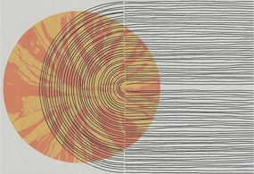 Flizelina Dekoratív Fotótapéta Hálószoba Kör vonalakkal 152x104 Ragasztó